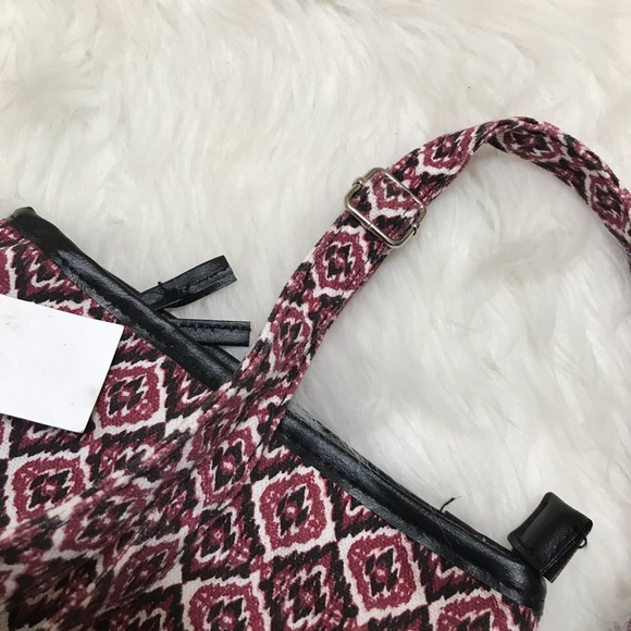 Canvas Print Crossbody Bag - Picture 7 of 7